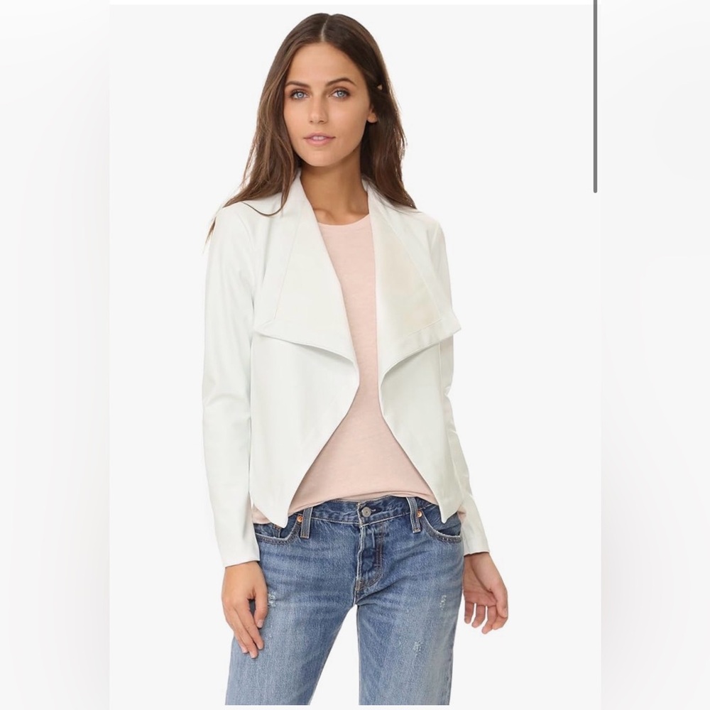 BB Dakota Peppin Drape Faux Leather Jacket XS